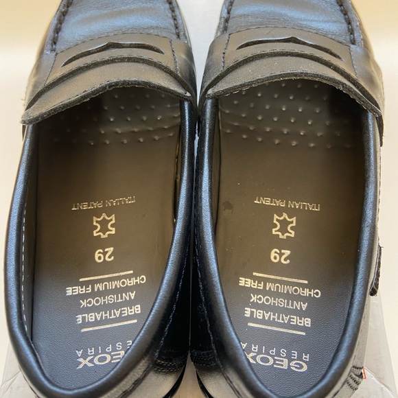 Geox Black Leather Dress Shoes - Picture 3 of 6